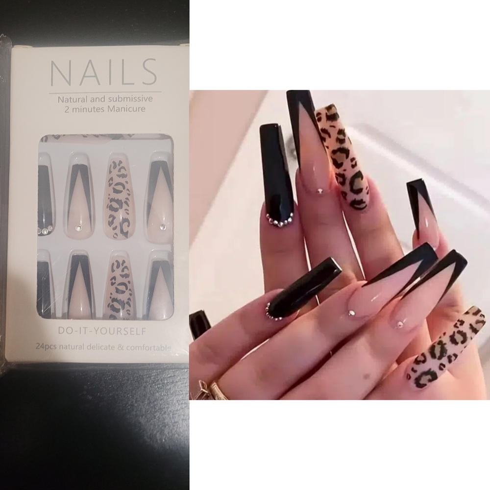 Cheetah Press On Nails